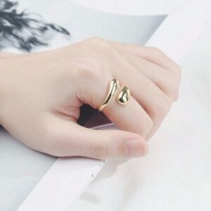 18K Gold Plated adjustable Ring